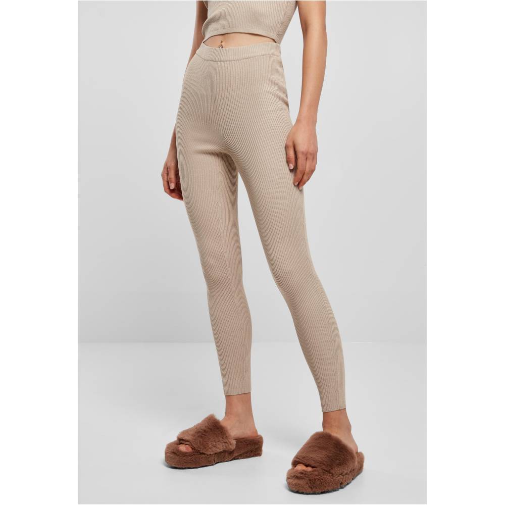 Urban Classics - Rib Knit Gamaschen - Beige